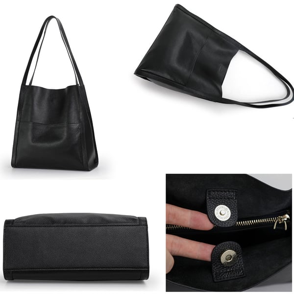 Corinne™ - Spacious leather shoulder bag