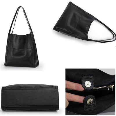 Corinne™ - Spacious leather shoulder bag