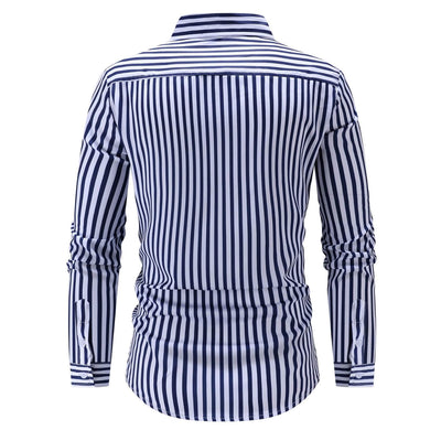 Emiliano™ – Stripet Langermet Skjorte