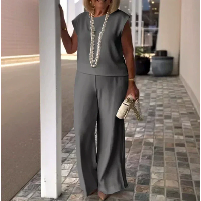 Anissa™ - Women's Sleeveless Top and Crew Neck Pants